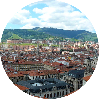 Bilbao, Spain – widok z lotu ptaka