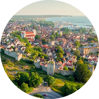 Gotland, Sweden – widok z lotu ptaka
